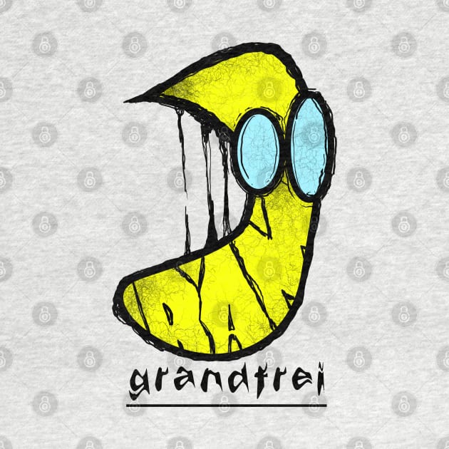 GRANDFREI Grafitti Banana with sunglases by GRANDFREI